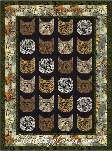 Wild Cats Quilt Pattern CJC-57791 - Paper Pattern