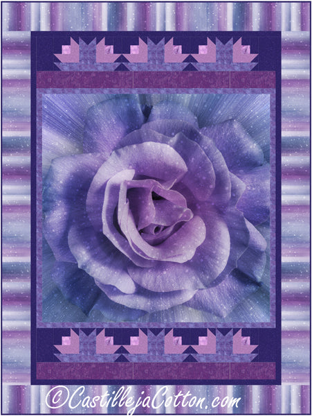 Roses Are Purple Quilt CJC-57832e - Downloadable Pattern