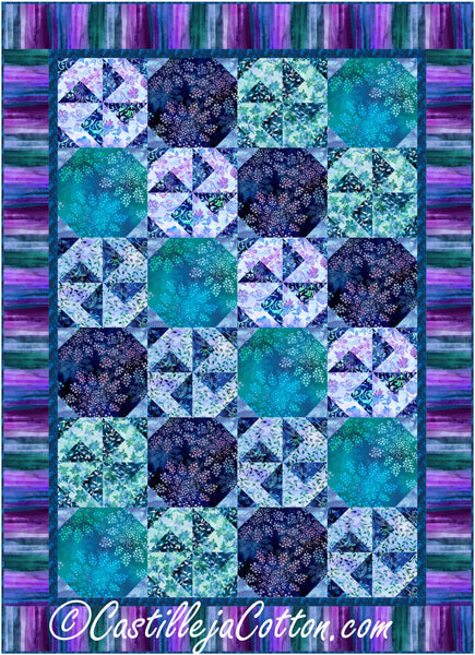 Paisley Pinwheels Quilt CJC-57851e - Downloadable Pattern