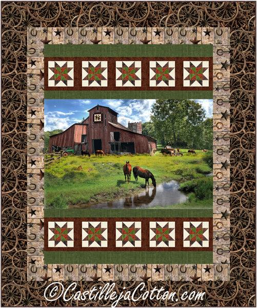 Horse Barn Quilt Pattern  CJC-57871 - Paper Pattern