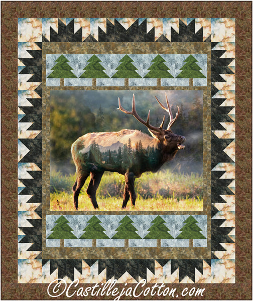 Elk in the Meadow Quilt CJC-57991e - Downloadable Pattern