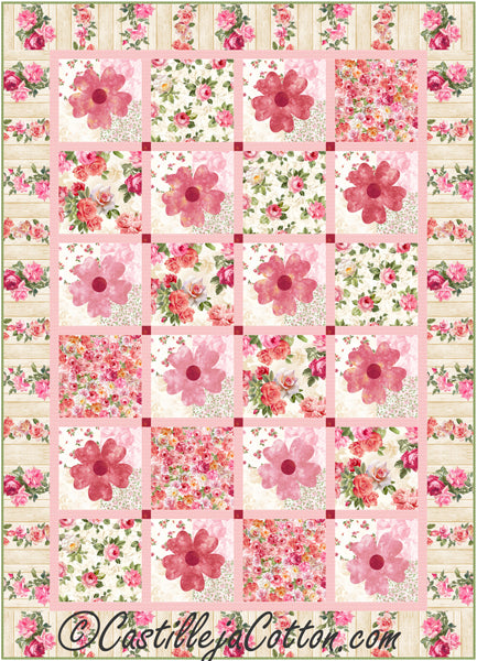 Romance Roses Quilt CJC-58021e - Downloadable Pattern