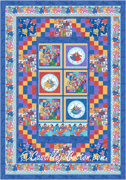 Dancers and Quilts Quilt Pattern CJC-58131 - Paper Pattern