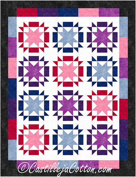 Starry Jewels Quilt CJC-58781e - Downloadable Pattern