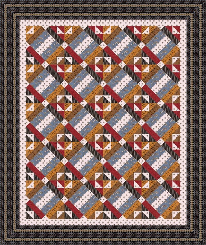 Spencer Creek Quilt CMQ-105e - Downloadable Pattern