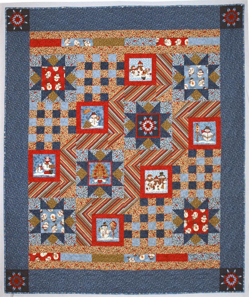 Winter Stars Quilt CMQ-110e  - Downloadable Pattern