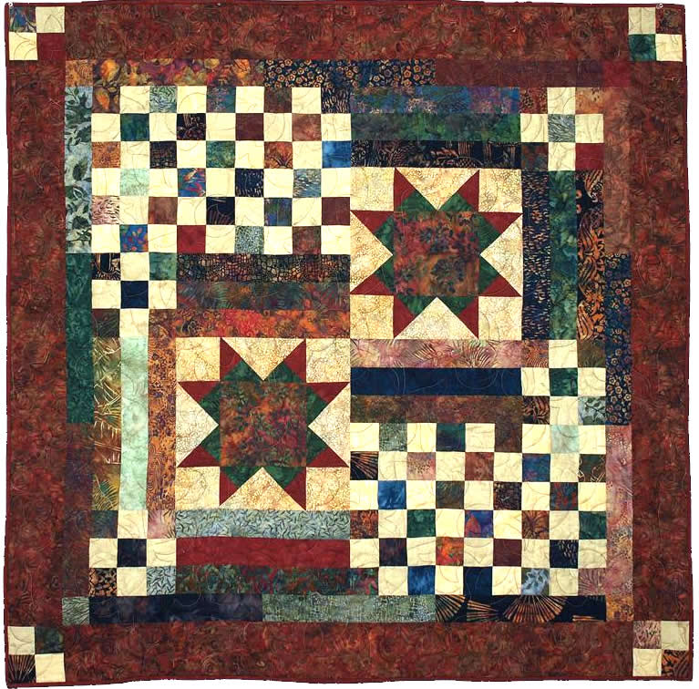 Double Star Quilt CMQ-111e - Downloadable Pattern