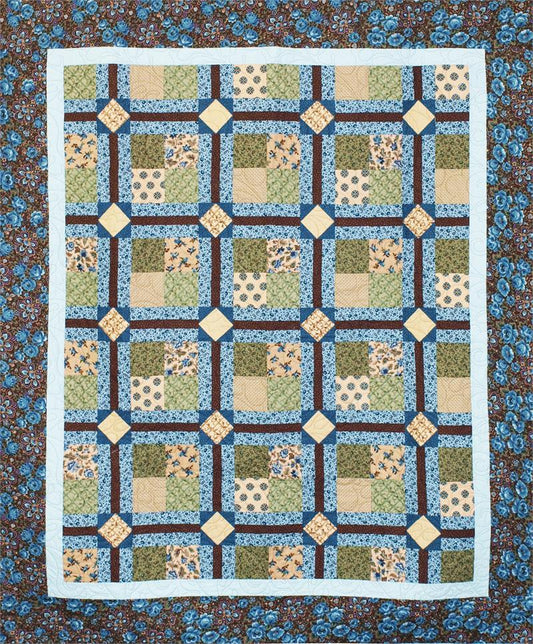 Circle Around the 4 Patch Quilt Pattern CMQ-114 - Paper Pattern