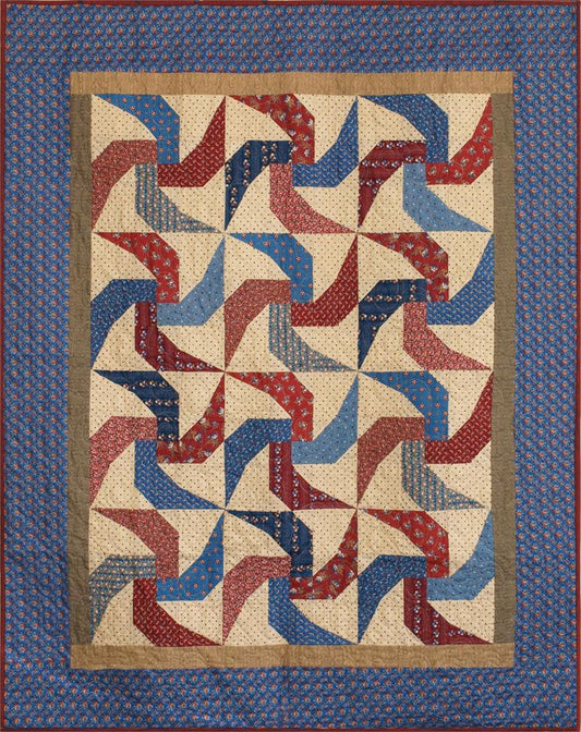 Garden Pinwheel Quilt CMQ-123e - Downloadable Pattern