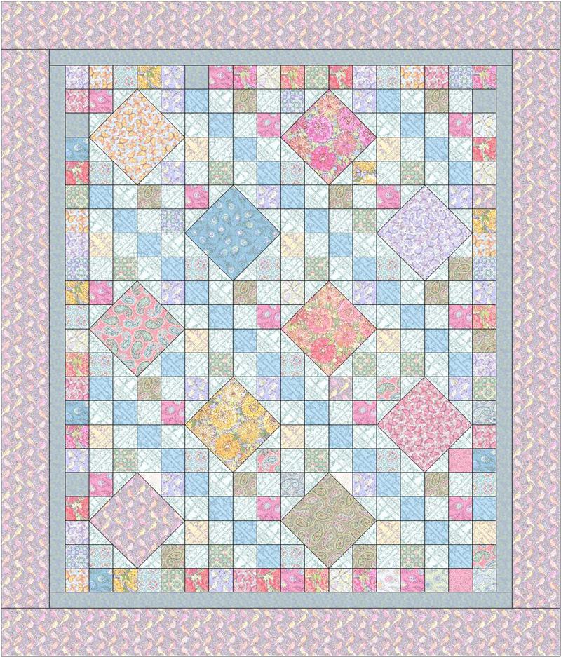 Victorian Medley Quilt CMQ-125e - Downloadable Pattern