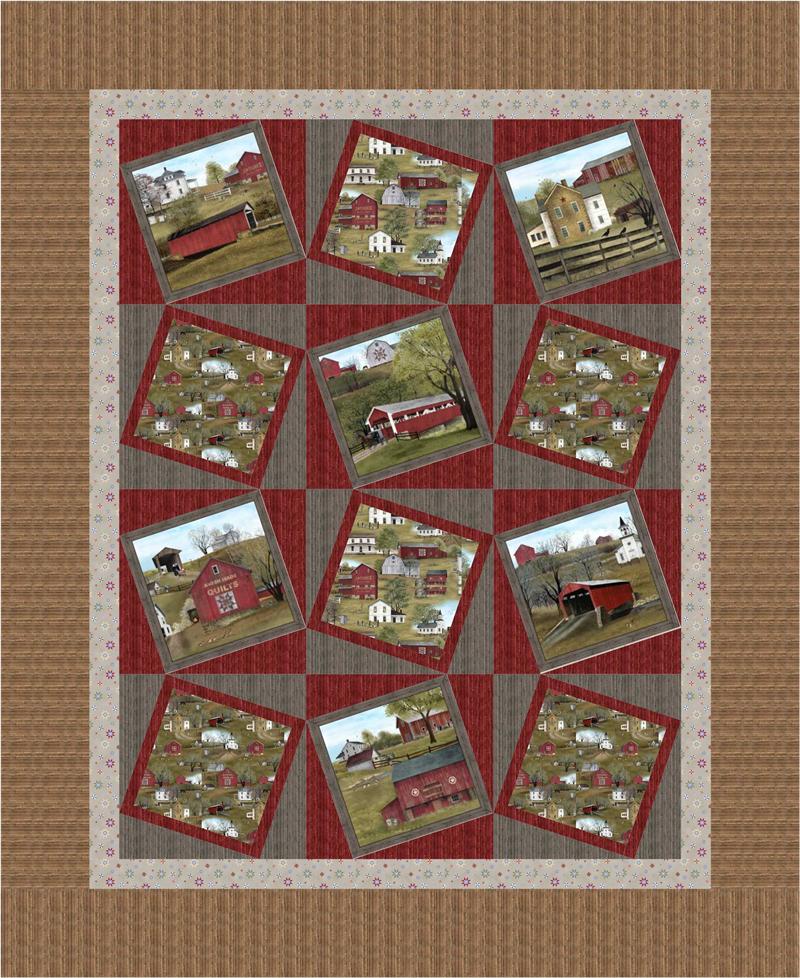 Country Home Quilt CMQ-127e - Downloadable Pattern