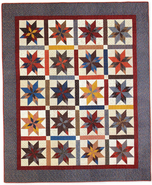 Blaze of Stars Quilt Pattern CMQ-136 - Paper Pattern