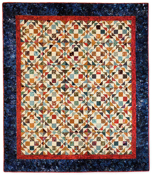 Scrappy Taffy Quilt Pattern CMQ-138 - Paper Pattern