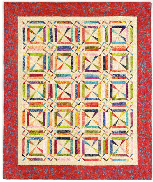 Willy Nilly Pinwheel Quilt CMQ-147e - Downloadable Pattern