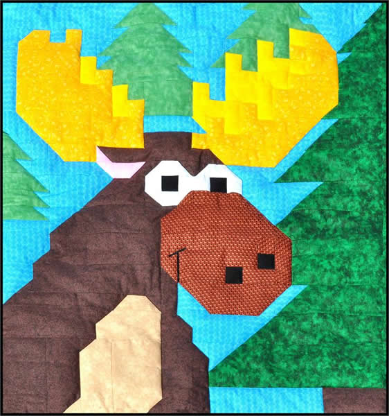 Moose Quilt CQ-026e - Downloadable Pattern