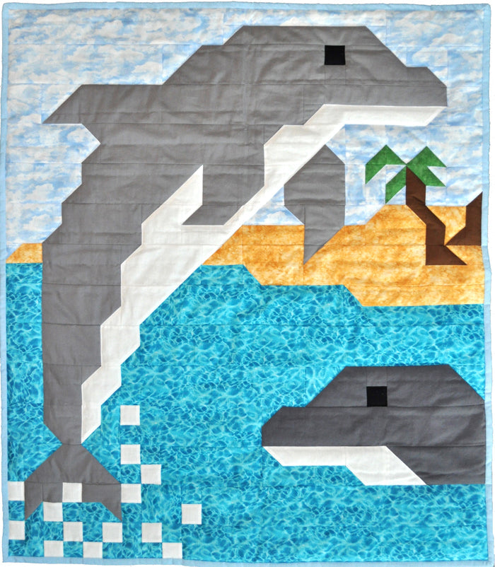 Dolphin Quilt Pattern CQ-034 - Paper Pattern