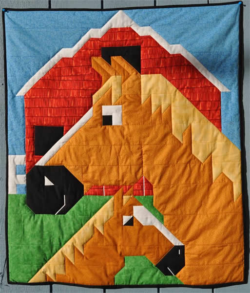 Horses Quilt Pattern CQ-035 - Paper Pattern