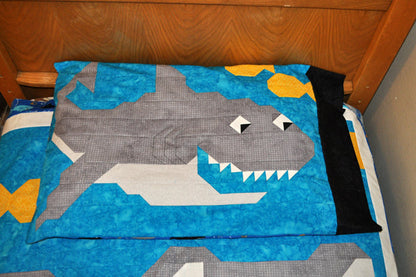 Sharks Quilt Pattern CQ-039 - Paper Pattern