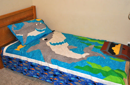 Sharks Quilt CQ-039e - Downloadable Pattern