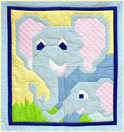 Elephants Quilt CQ-046e - Downloadable Pattern