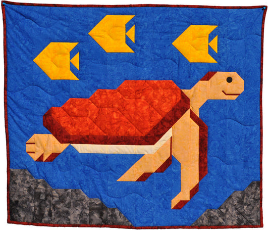 Sea Turtle Quilt CQ-056e - Downloadable Pattern