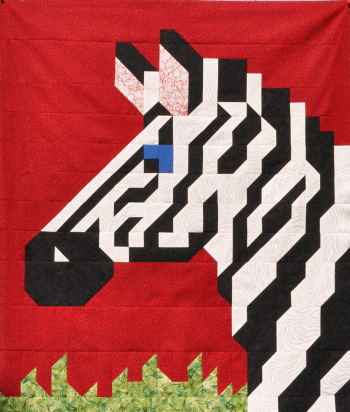 Zebra Quilt Pattern CQ-057 - Paper Pattern