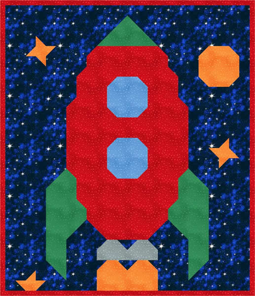 Rocket Quilt Pattern CQ-062 - Paper Pattern