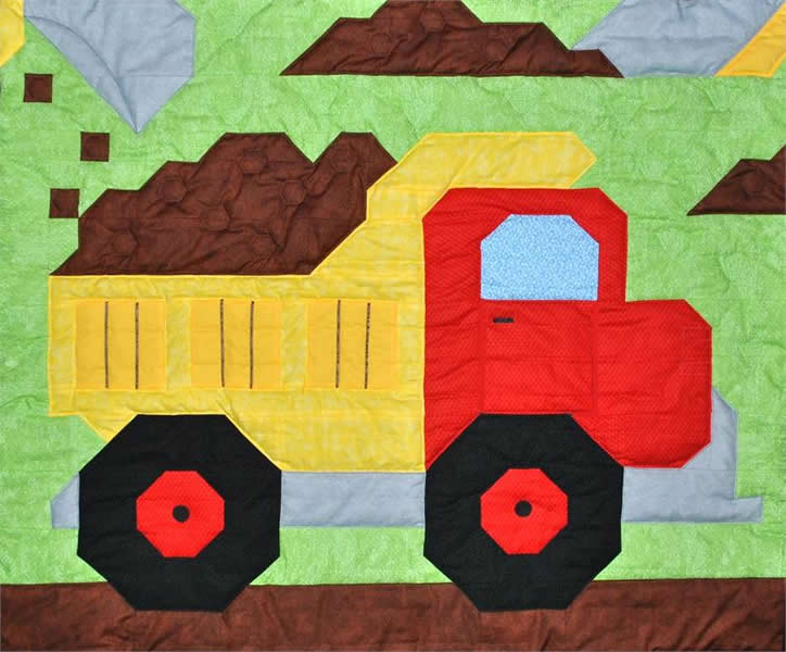 Dump Truck Quilt Pattern CQ-065 - Paper Pattern