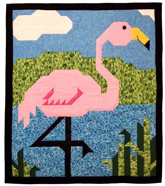 Flamingo Quilt CQ-067e - Downloadable Pattern