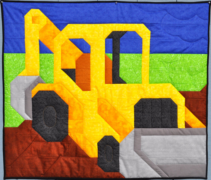 Backhoe Quilt CQ-082e - Downloadable Pattern