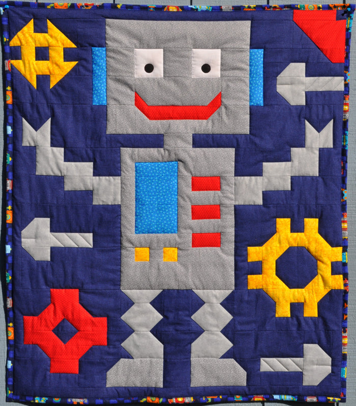 Robot Quilt Pattern CQ-101 - Paper Pattern