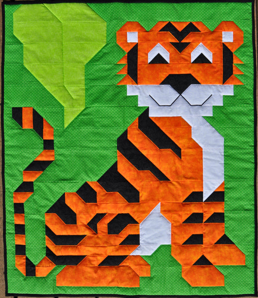 Andy's Tiger Quilt Pattern CQ-136 - Paper Pattern