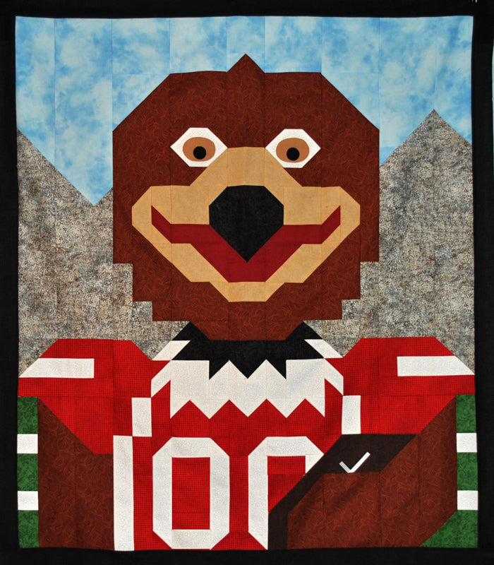 Football Hawk Quilt Pattern CQ-H004 - Paper Pattern