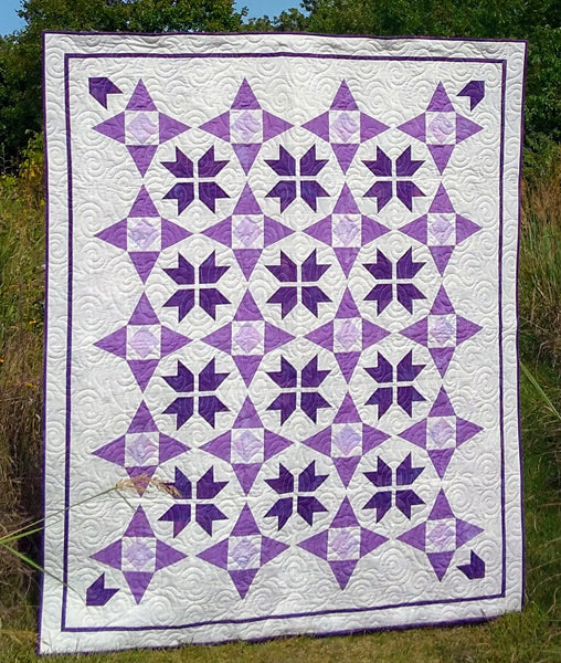 Stellar Breeze Quilt CQD-5659e - Downloadable Pattern