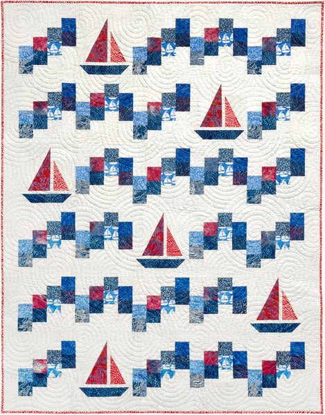 Sailing School Quilt CQD-5673e - Downloadable Pattern