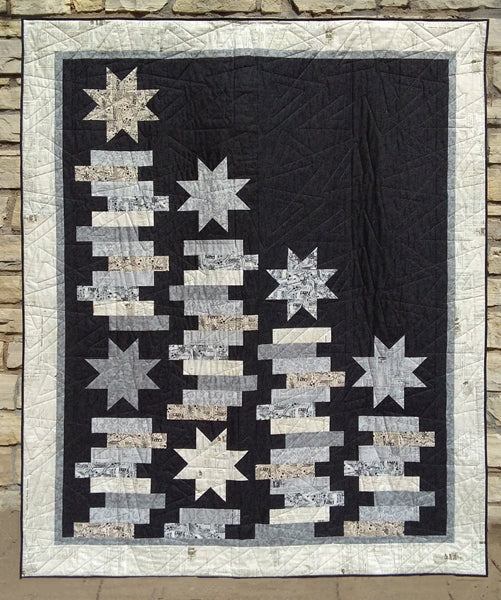 Stellar Stacks Quilt CQD-9115e - Downloadable Pattern