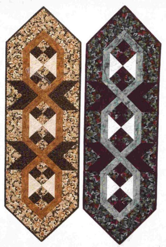 Four Patch Links Table Runner CTD-1003e - Downloadable Pattern