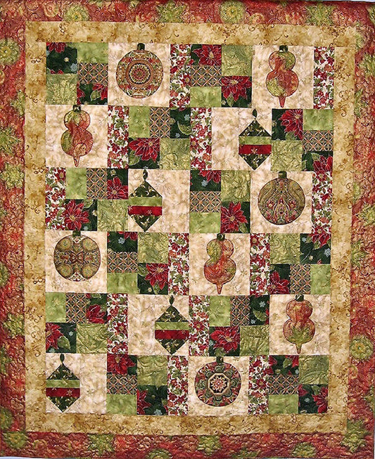 Holiday Flourish Quilt Pattern CTG-084 - Paper Pattern