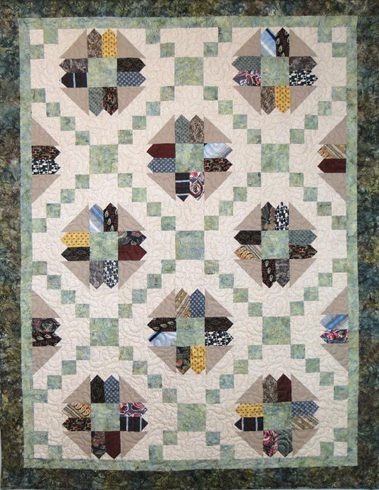 Necktie Memories Quilt CTG-113e - Downloadable Pattern