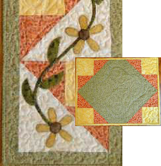 Lazy Daisies Table Set CTG-119e - Downloadable Pattern