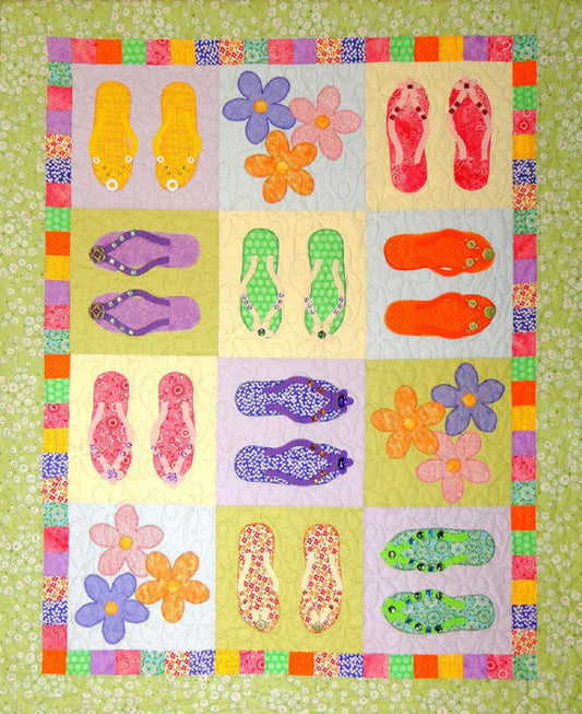 Flip-Flop Jumble Quilt CTG-127e - Downloadable Pattern