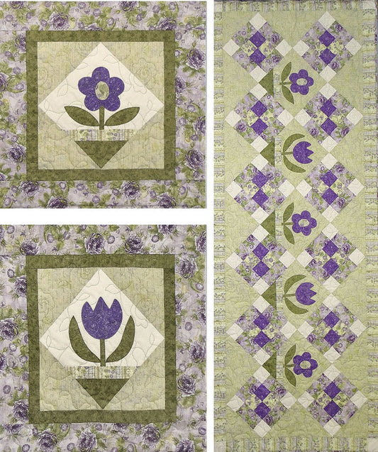 Cottage Blooms Quilt Pattern CTG-132 - Paper Pattern