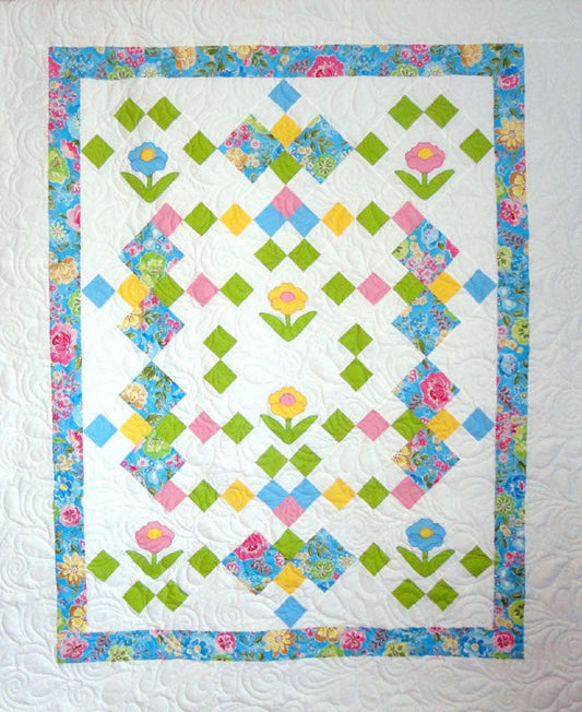 Garden Posies Quilt Pattern CTG-135 - Paper Pattern