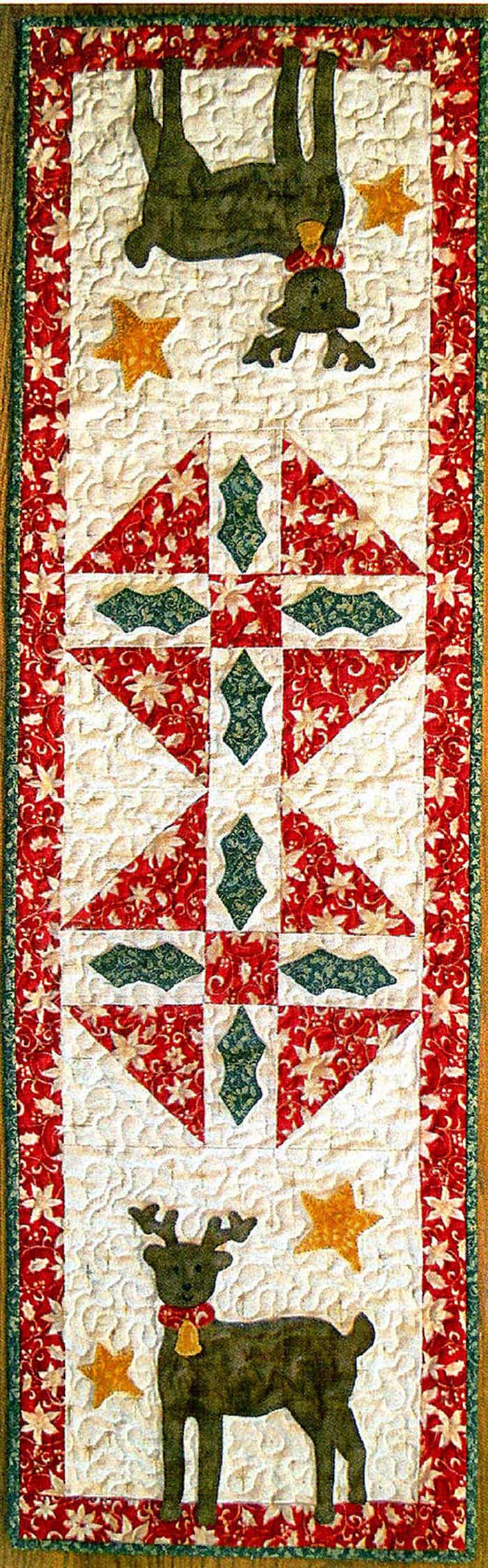 Reindeer & Stars Table Runner & Placemat Pattern  CTG-143 - Paper Pattern