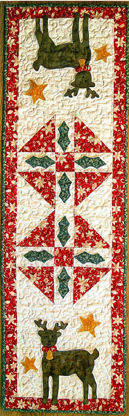 Reindeer & Stars Table Runner & Placemat CTG-143e - Downloadable Pattern