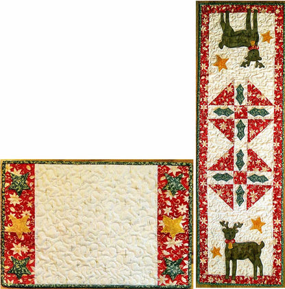 Reindeer & Stars Table Runner & Placemat Pattern  CTG-143 - Paper Pattern