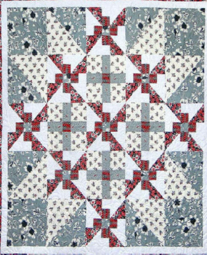 Snowflake Quilt Pattern CTG-144 - Paper Pattern