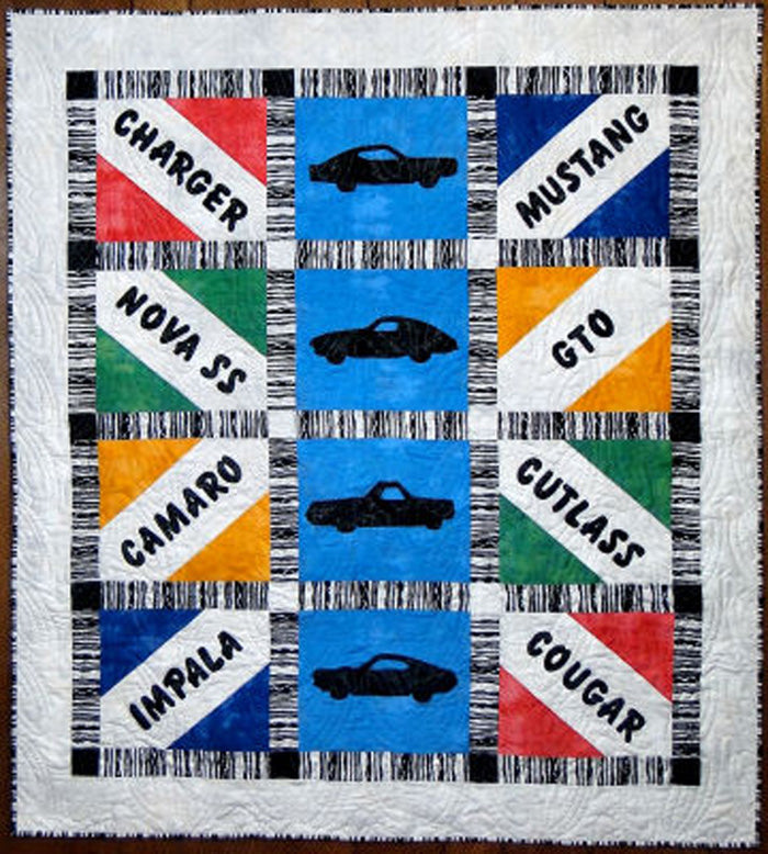 Classic Cars Quilt CTG-165e - Downloadable Pattern