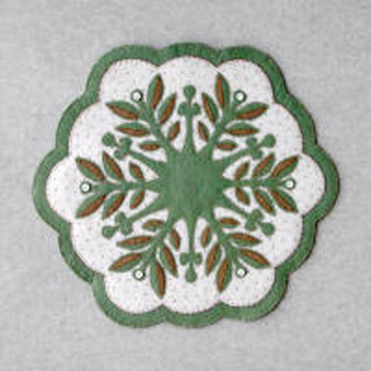 Leaf Snowflake #3 Table Topper Pattern DBM-003 - Paper Pattern