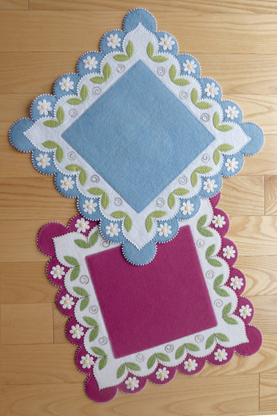 Daisy Garden Table Mat DBM-029e - Downloadable Pattern